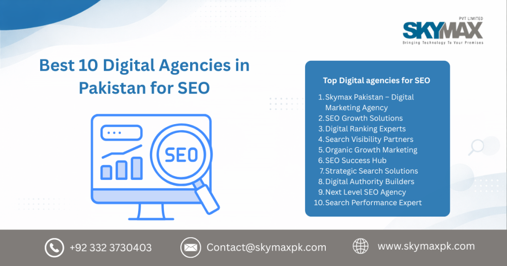 Best 10 Digital Agencies in Pakistan for SEO