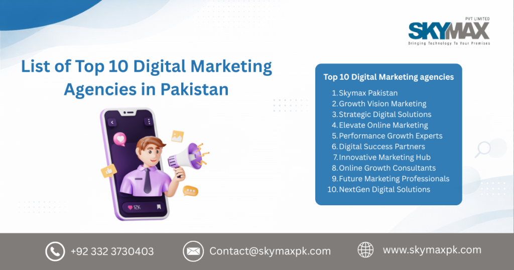 List of Top 10 Digital Marketing Agencies in Pakistan