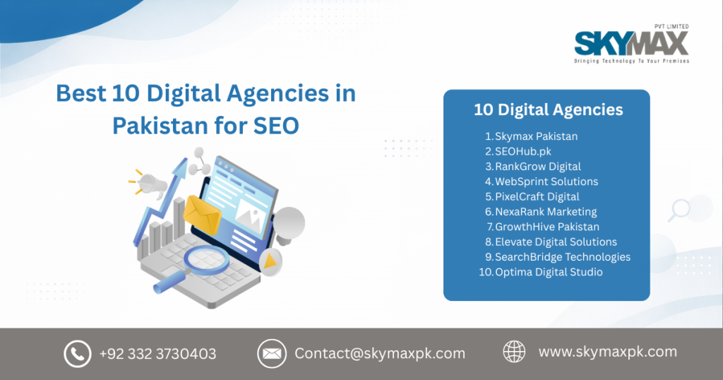Best 10 Digital Agencies in Pakistan for SEO